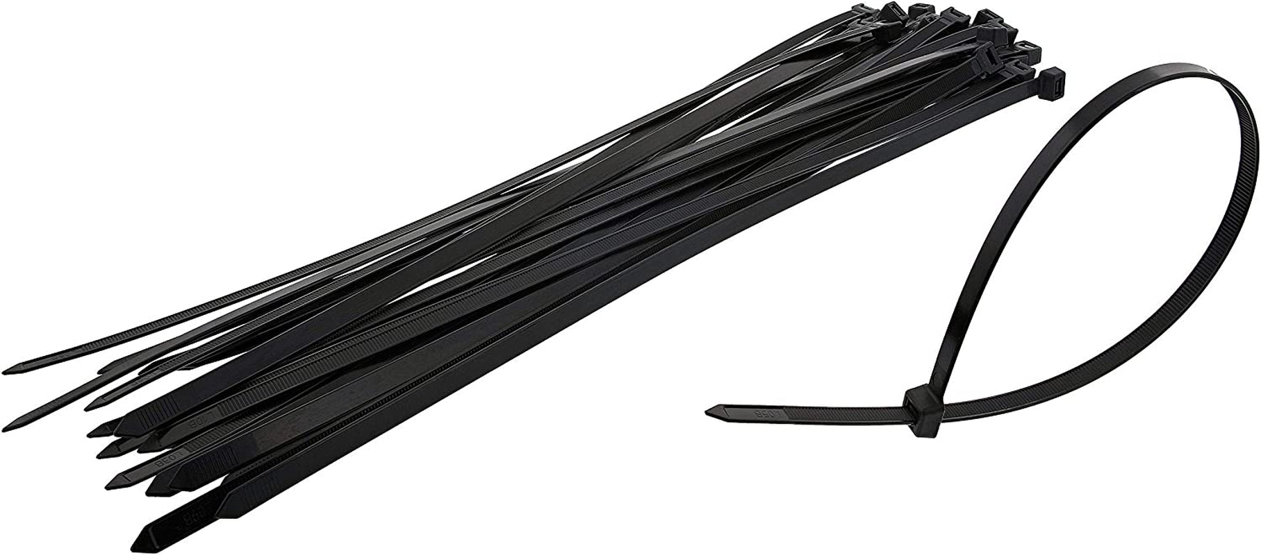 U-horizon, U-Horizon 100 Pack Cable Ties, 100Mm X 2.5Mm Strong Nylon Zip Ties Wraps, Black