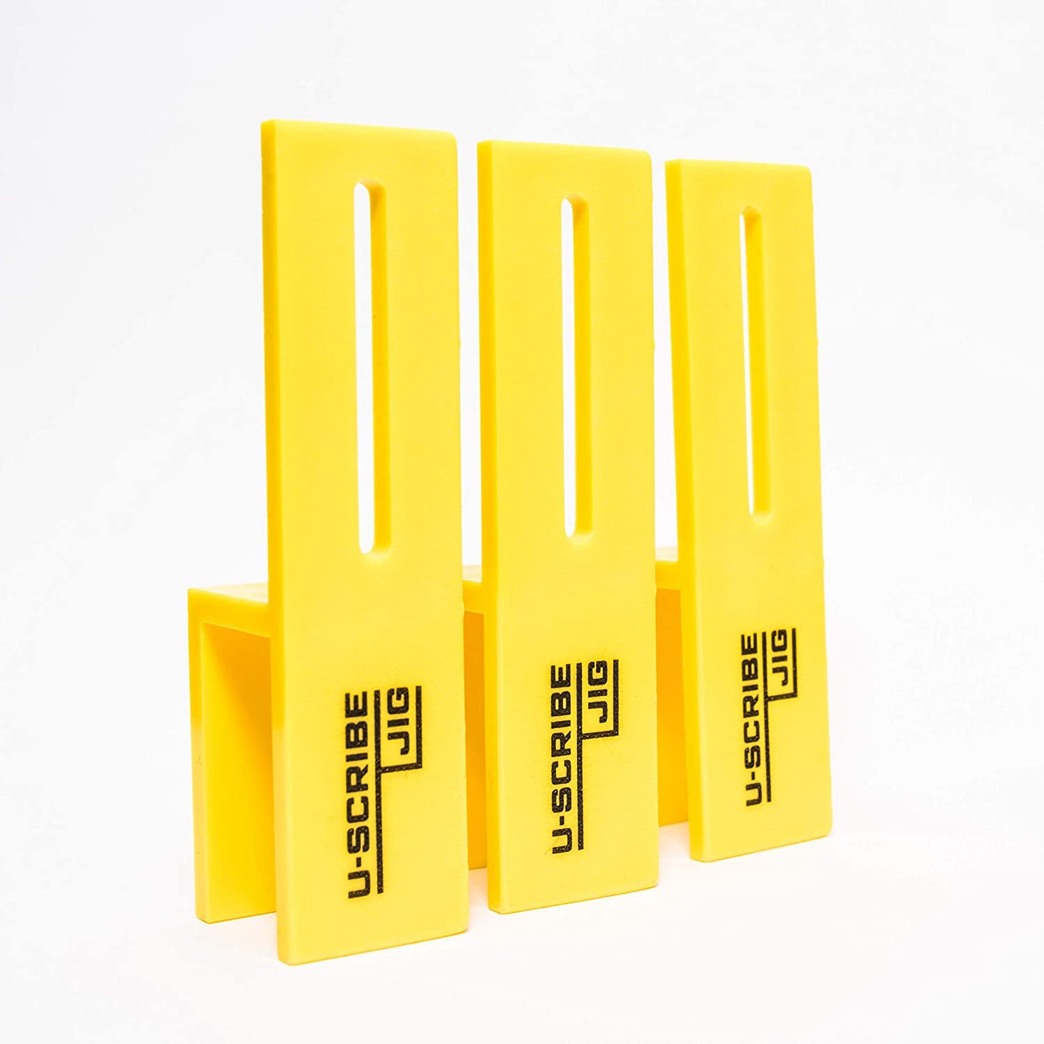 U-Scribe Jig, U-Scribe Jig 16Mm (5/8") Set of 3 -Scribe like a Pro, Mark Perfect Scribe Lines On, Fillers, Panels, Toe Kicks and More, Perfect for Carpenters, Cabinet Installers and DIY