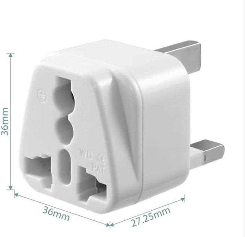 secretgreen.com.au, UK Travel Adapter with Universal Travel Accessories Input, US, Australia, India, Europe to UK 3 Pin Power Plug, Type G UK International Power Adapters (AUS to UK Pack of 4)