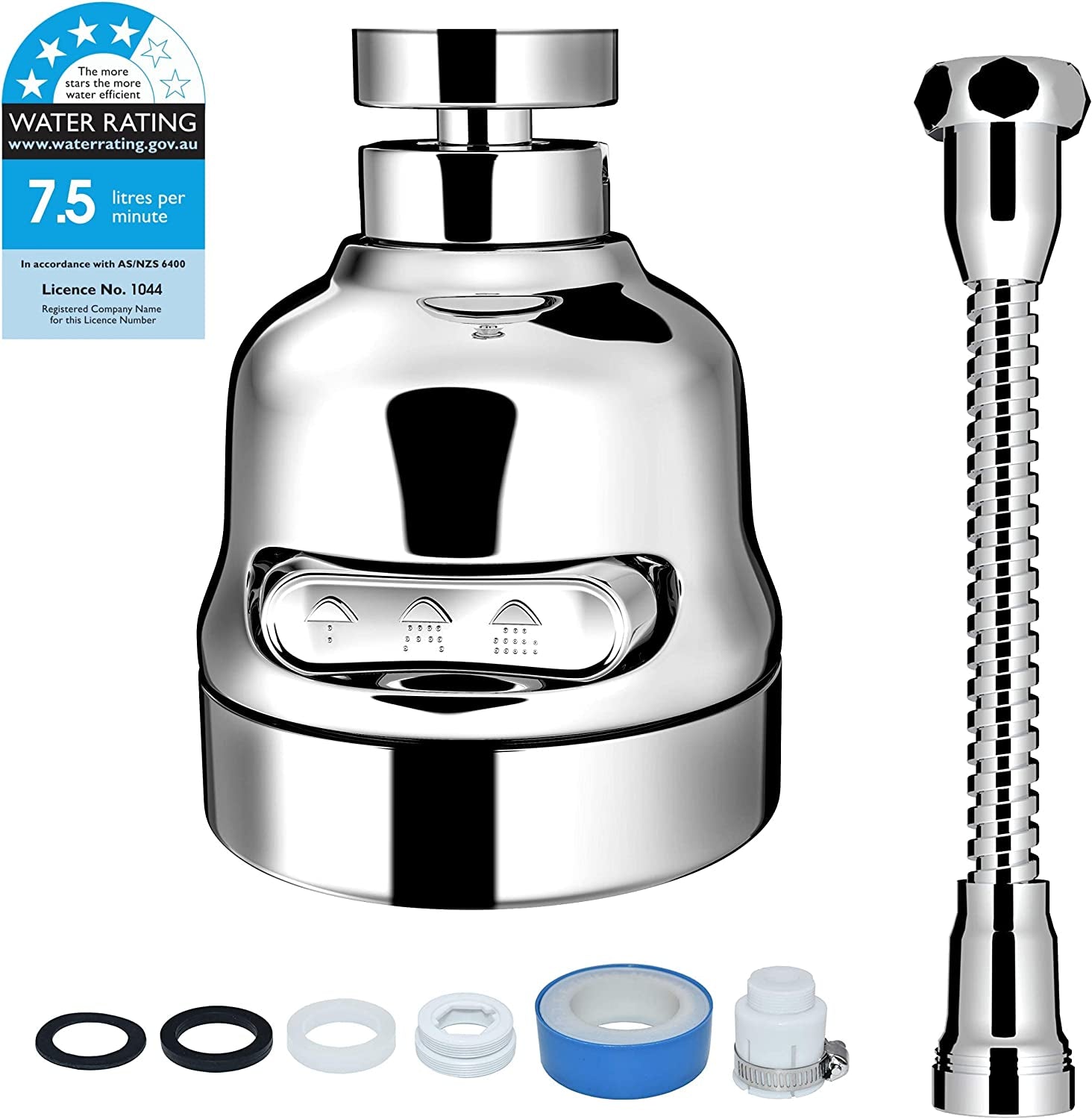 secretgreen.com.au, Upgraded 2022 Movable Kitchen Faucet Head 360° Rotatable Faucet Sprayer Head Replacement anti -Splash Tap Booster Shower and Water Saving Faucet for Kitchen